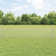 Clôture Vidaxxl avec poteau argent 0,5 x 25 m en acier