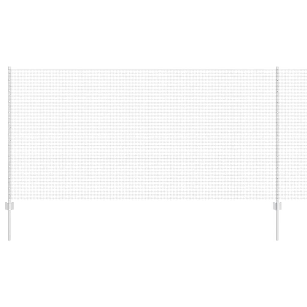 Clôture Vidaxxl avec poteau argent 1,2 x 25 m en acier