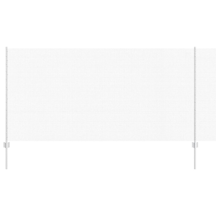 Clôture Vidaxxl avec poteau argent 1,2 x 25 m en acier