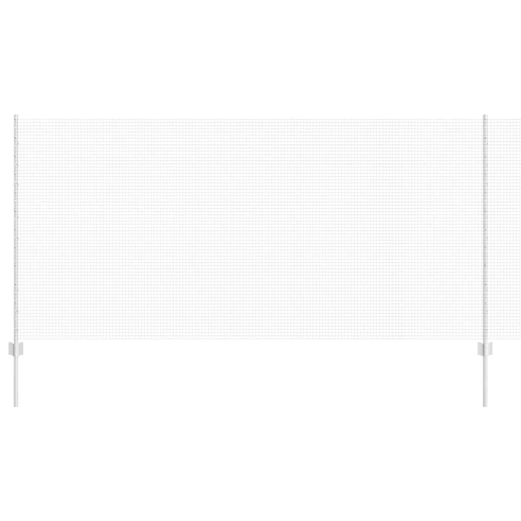 Clôture Vidaxxl avec poteau argent 1,2 x 25 m en acier