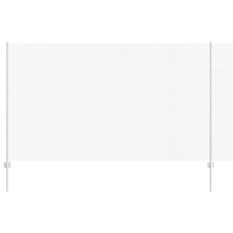 Clôture Vidaxxl avec poteau argenté 1,4 x 25 m en acier