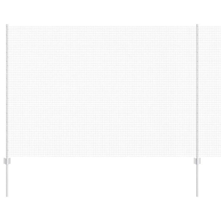 Clôture Vidaxxl avec poteau argenté 1,5 x 25 m en acier
