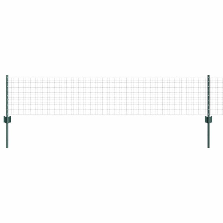 Clôture Vidaxxl avec poteau vert 0,4 x 10 m acier et PVC