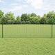 Clôture Vidaxxl avec poteau vert 0,6 x 10 m acier et PVC