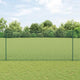 Clôture Vidaxxl avec poteau vert 1,4 x 10 m acier et PVC