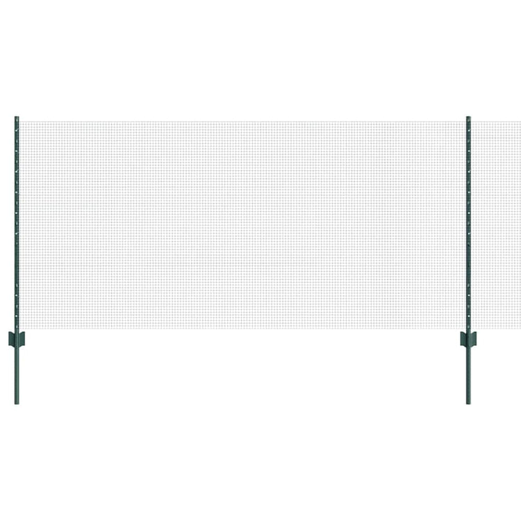 Clôture Vidaxxl avec poteau vert 1 x 25 m en acier