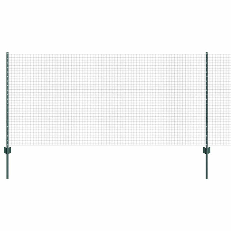 Clôture Vidaxxl avec poteau vert 1 x 25 m en acier