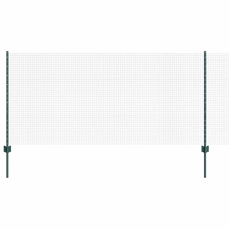 Clôture Vidaxxl avec poteau vert 1 x 25 m en acier