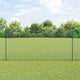 Clôture Vidaxxl avec poteau vert 1,4 x 25 m acier et PVC