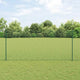 Clôture Vidaxxl avec poteau vert 1,4 x 25 m acier et PVC
