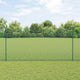 Clôture Vidaxl avec poteau vert 1,6 x 25 m acier et PVC