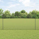Clôture Vidaxl avec poteau gris 1,5 x 25 m acier et PVC