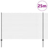 Clôture Vidaxl avec poteau gris 1,6 x 25 m acier et PVC