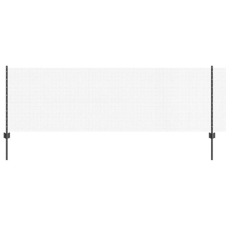Clôture Vidaxl avec poteau gris 0,8 x 50 m acier et PVC