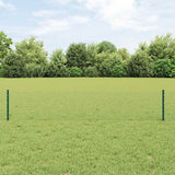 Clôture Vidaxxl avec poteau vert 0,4 x 10 m acier et PVC - afbeelding 1