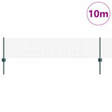 Clôture Vidaxxl avec poteau vert 0,4 x 10 m acier et PVC - afbeelding 3