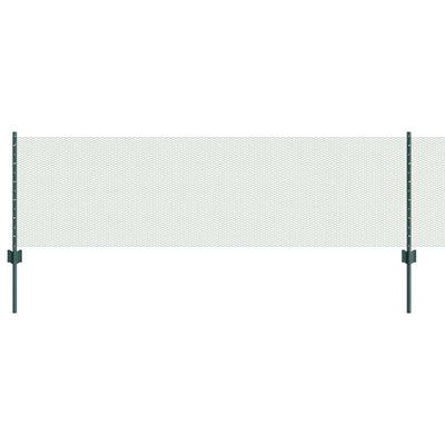 Clôture Vidaxxl avec poteau vert 0,6 x 10 m acier et PVC