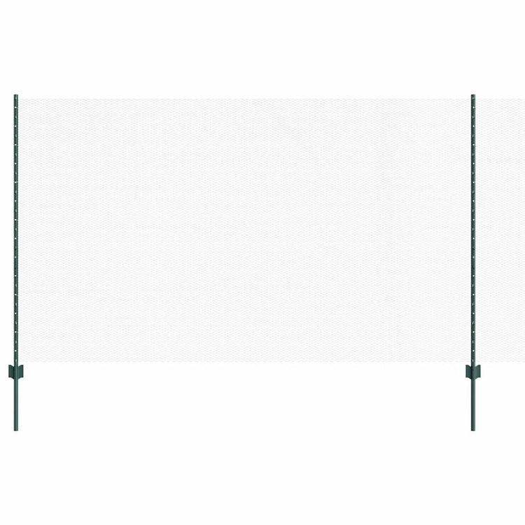 Clôture Vidaxxl avec poteau vert 1,4 x 10 m acier et PVC