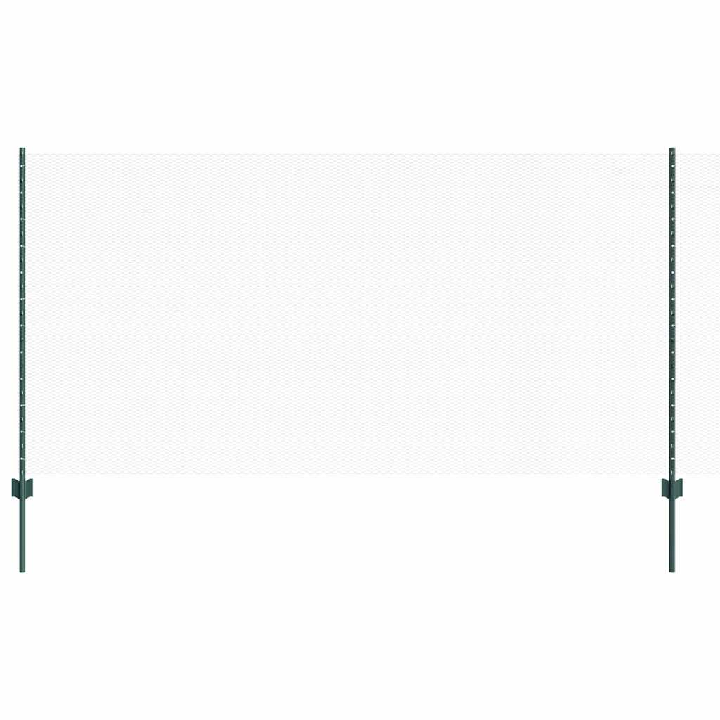 Clôture Vidaxxl avec poteau vert 1,2 x 25 m en acier