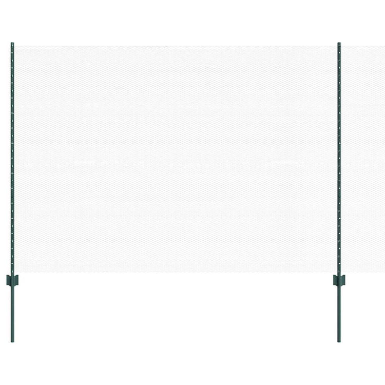 Clôture Vidaxl avec poteau vert 1,6 x 25 m acier et PVC