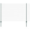 Clôture Vidaxl avec poteau vert 1,6 x 25 m acier et PVC
