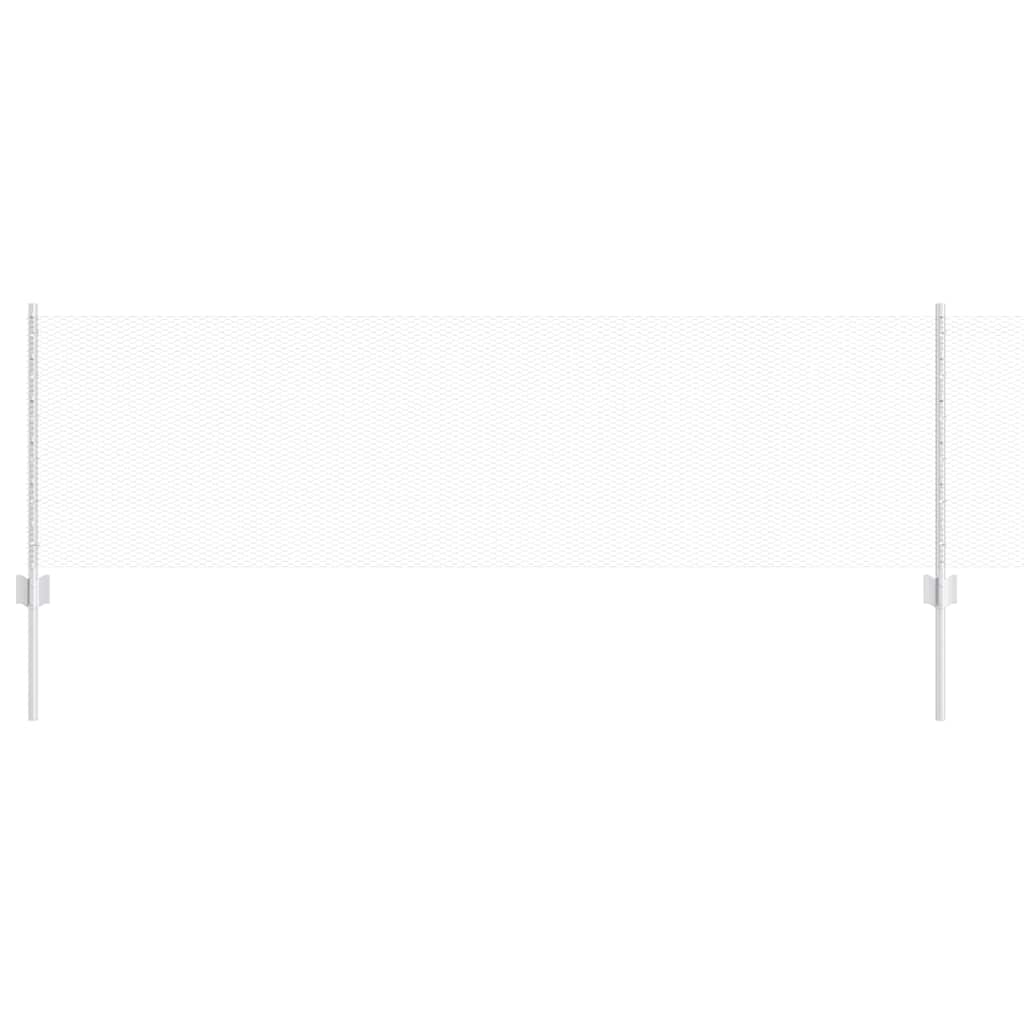 Clôture Vidaxxl avec poteau argent 0,6 x 10 m en acier