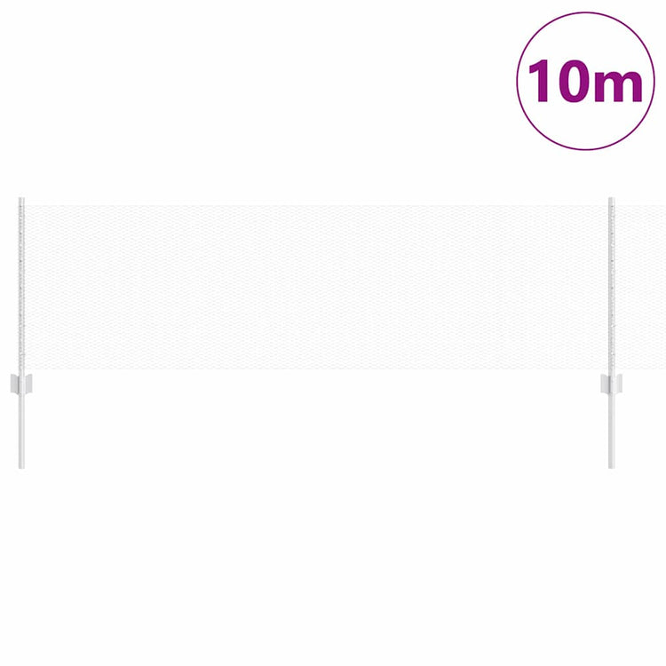 Clôture Vidaxxl avec poteau argent 0,6 x 10 m en acier