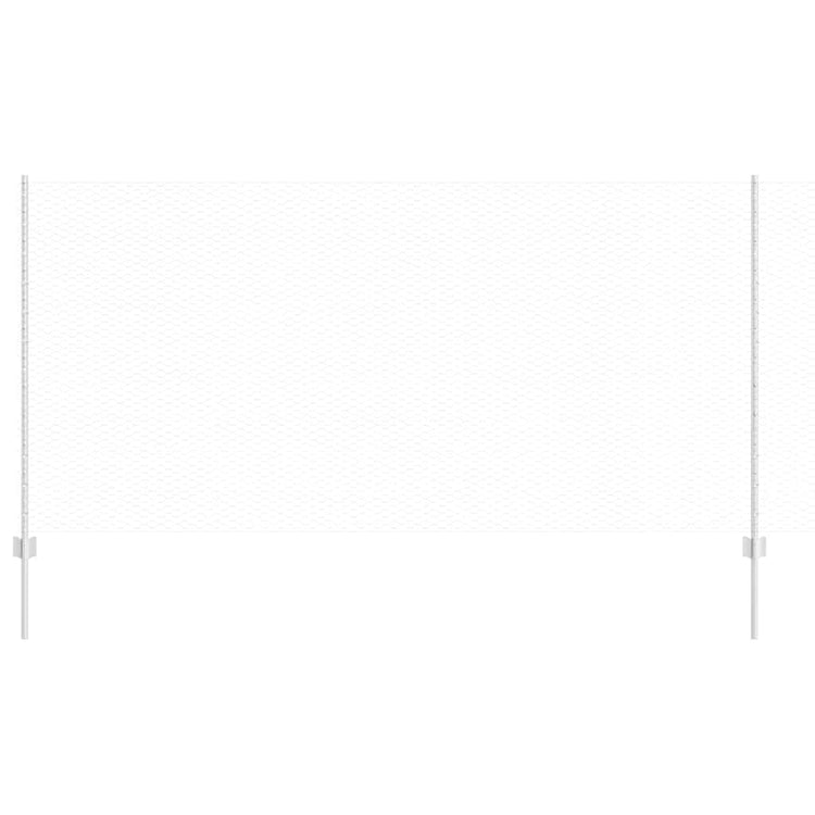 Clôture Vidaxxl avec poteau argenté 1,2 x 10 m en acier