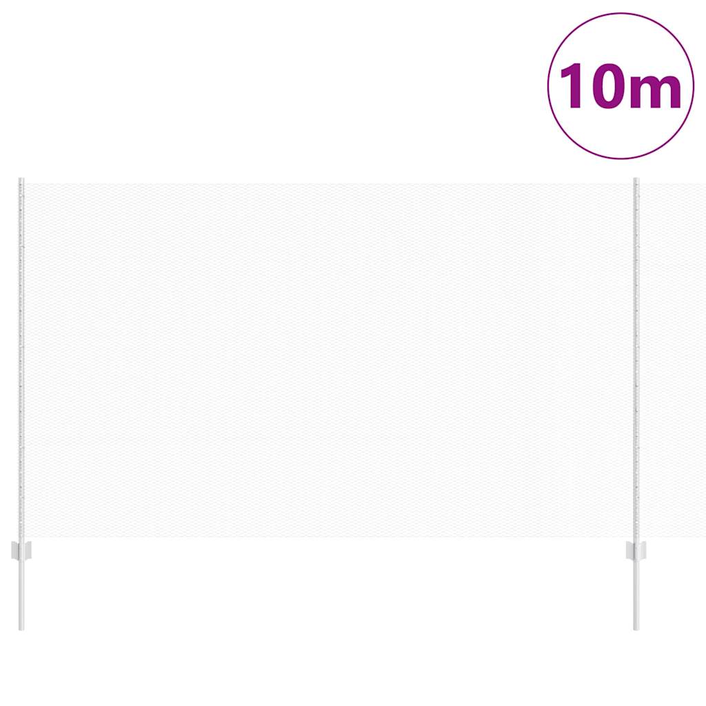 Clôture Vidaxxl avec poteau argenté 1,4 x 10 m en acier