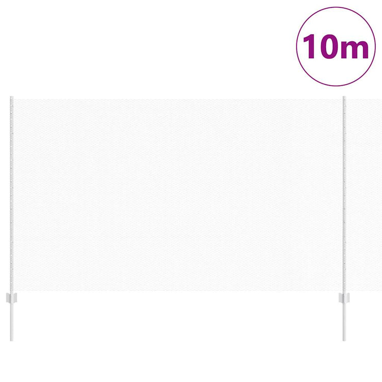 Clôture Vidaxxl avec poteau argenté 1,4 x 10 m en acier