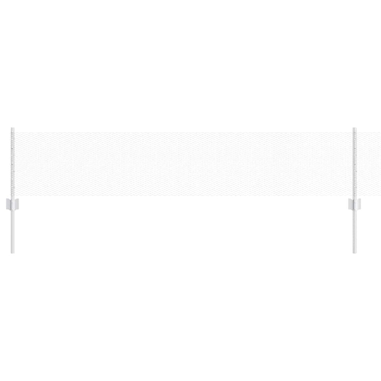 Clôture Vidaxxl avec poteau argent 0,4 x 25 m en acier