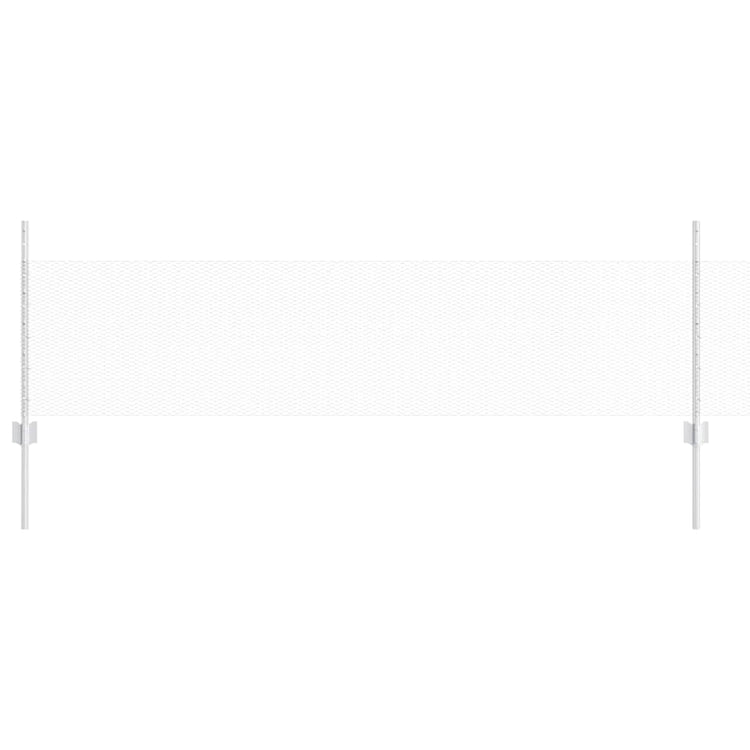Clôture Vidaxxl avec poteau argent 0,5 x 25 m en acier