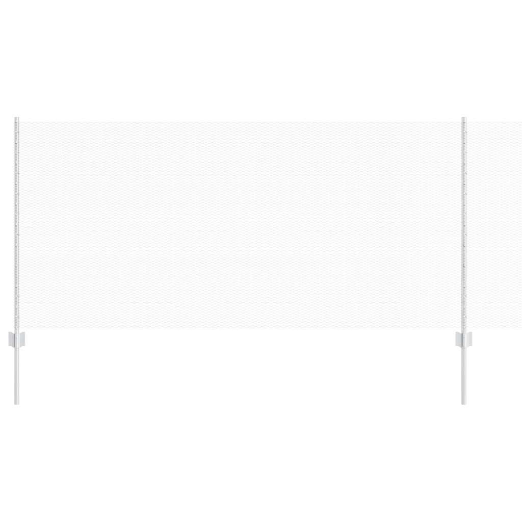 Vidaxxl clôture avec poteau argent 1 x 25 m acier