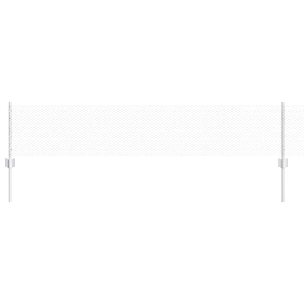 Clôture Vidaxxl avec poteau argent 0,4 x 50 m en acier