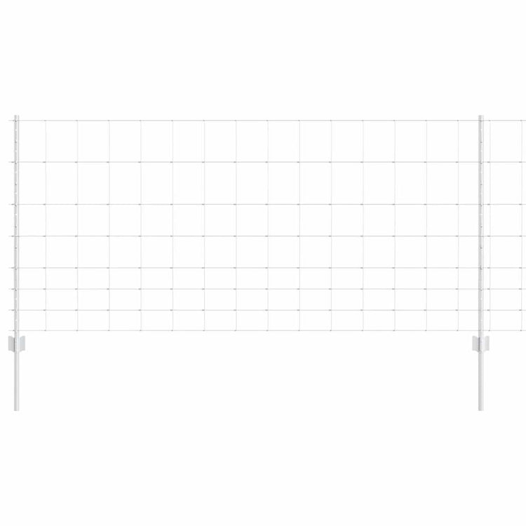 Vidaxxl clôture avec poteau argent 1 x 25 m acier