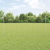 Clôture Vidaxxl avec poteau argent 1,2 x 25 m en acier