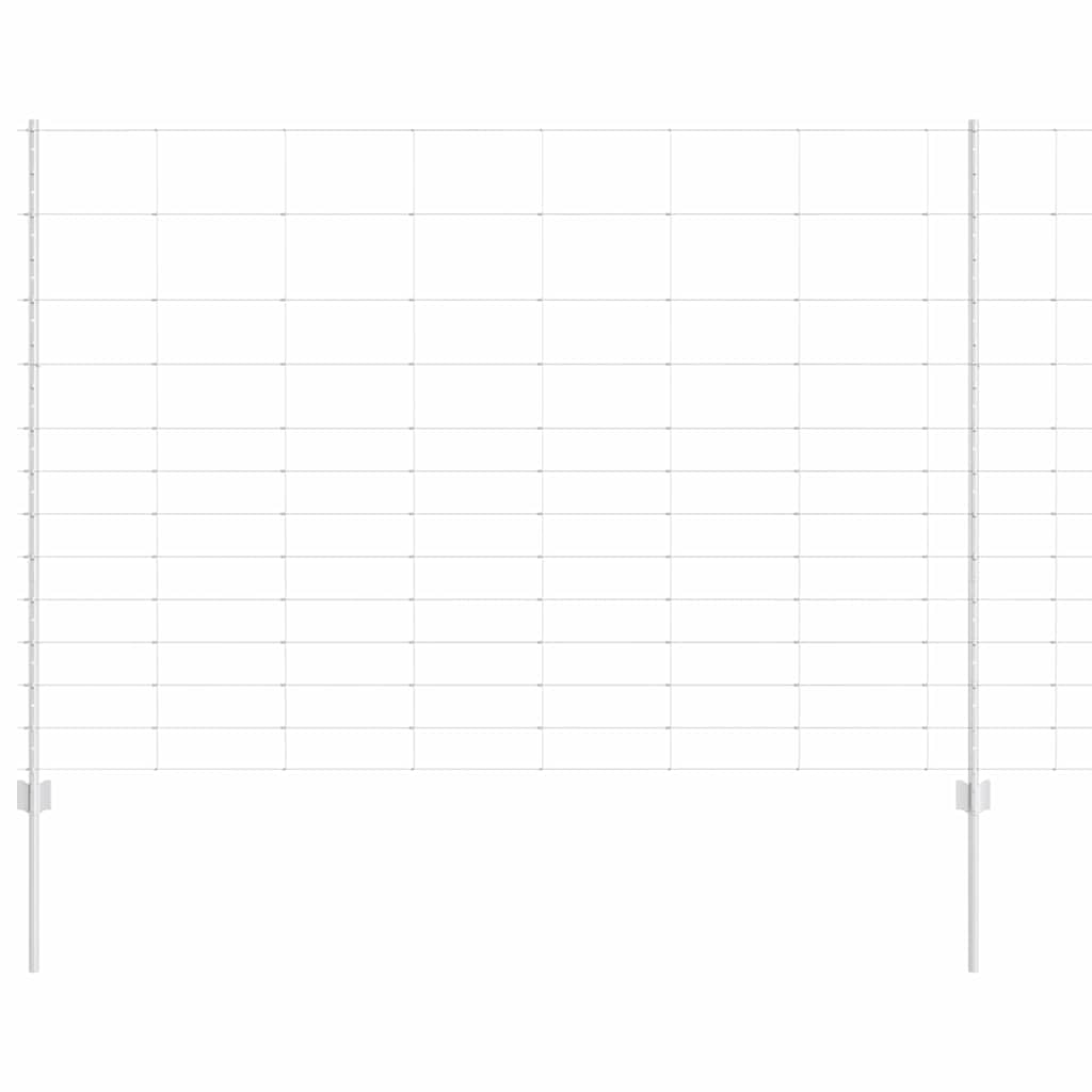 Clôture Vidaxxl avec poteau argenté 1,5 x 25 m en acier