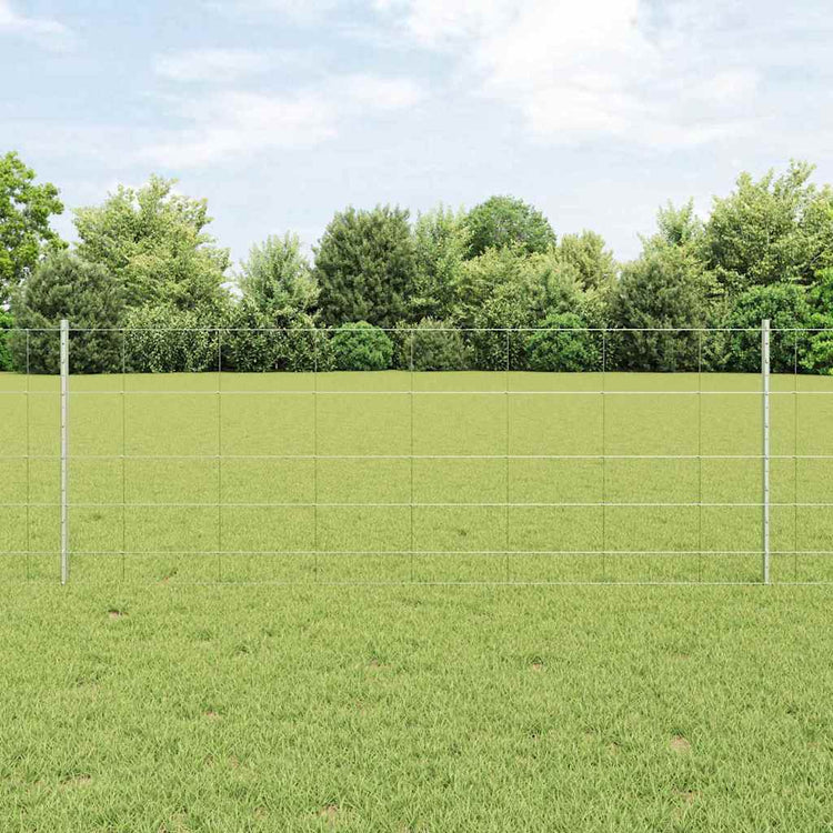 Clôture Vidaxxl avec poteau argenté 0,8 x 50 m en acier