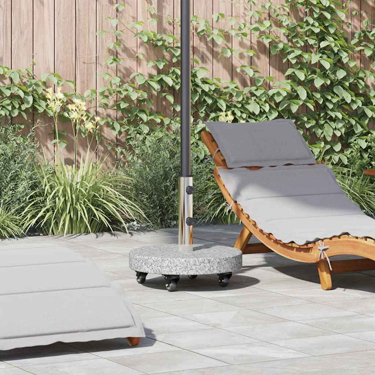 Vidaxl pied de parasol gris 45 x 45 x 45 cm granit et inox