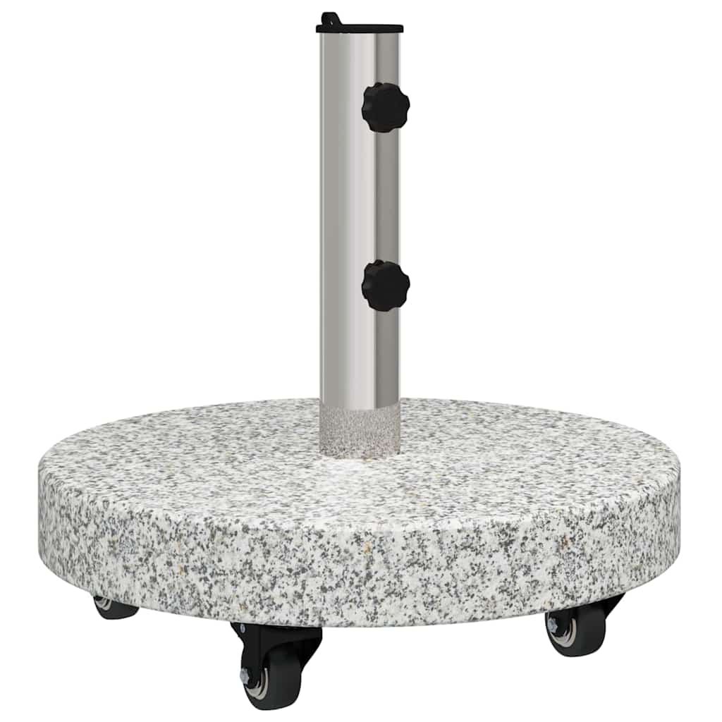 Vidaxl pied de parasol gris 45 x 45 x 45 cm granit et inox