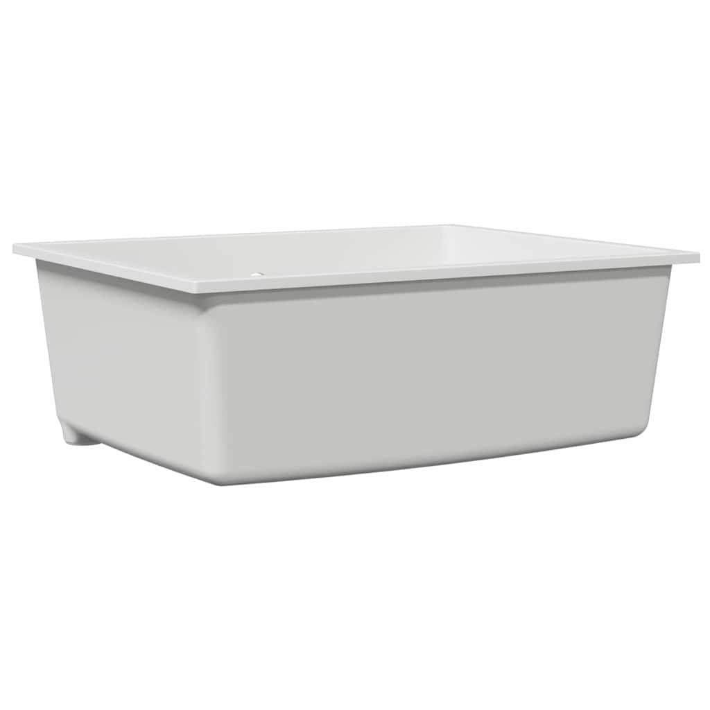 Vidaxx évier de cuisine blanc 54 x 44 x 20 cm granit