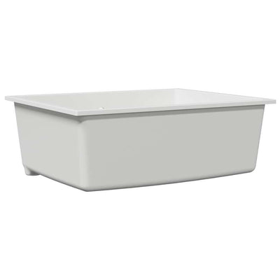 Vidaxx évier de cuisine blanc 54 x 44 x 20 cm granit