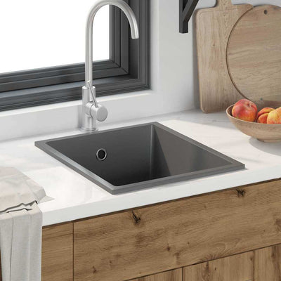 Vidaxx évier de cuisine gris 38 x 44 x 20 cm granit