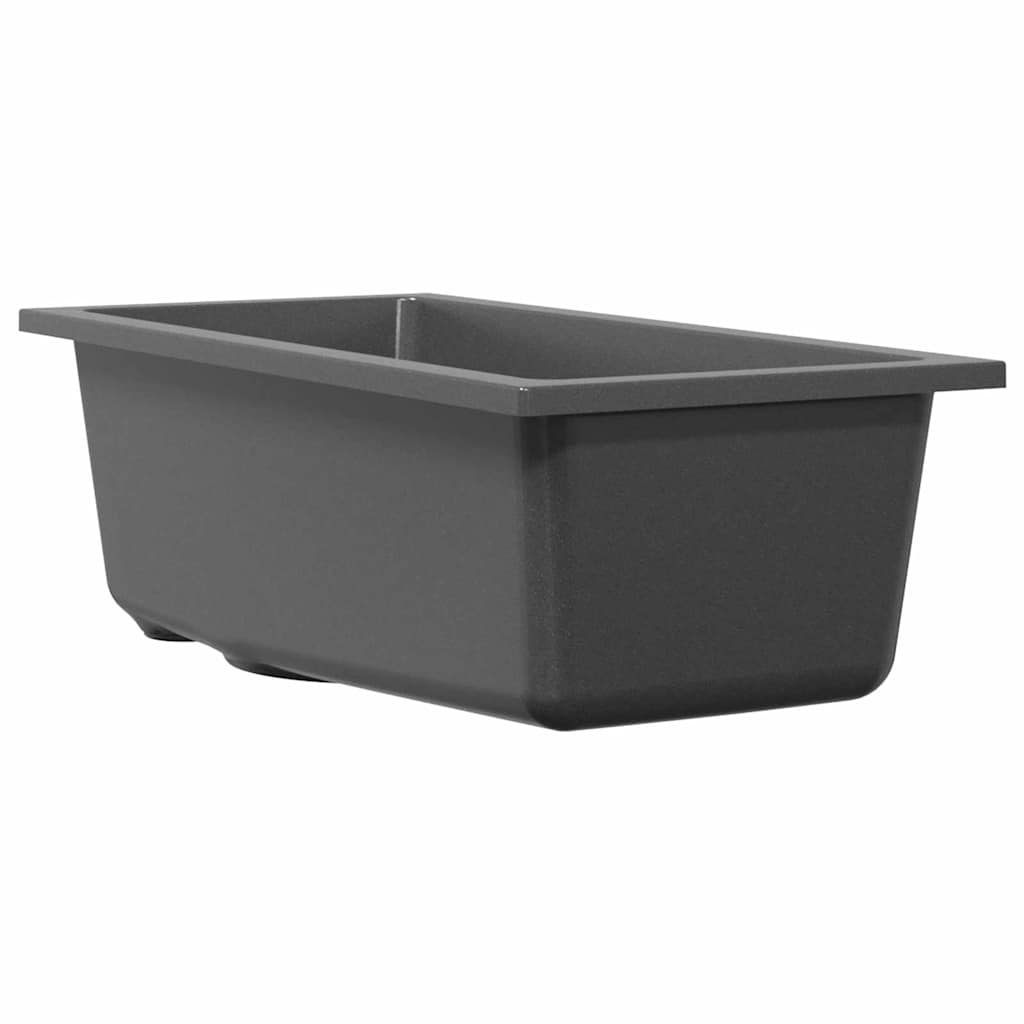 Vidaxx évier de cuisine gris 21 x 44 x 14 cm granit
