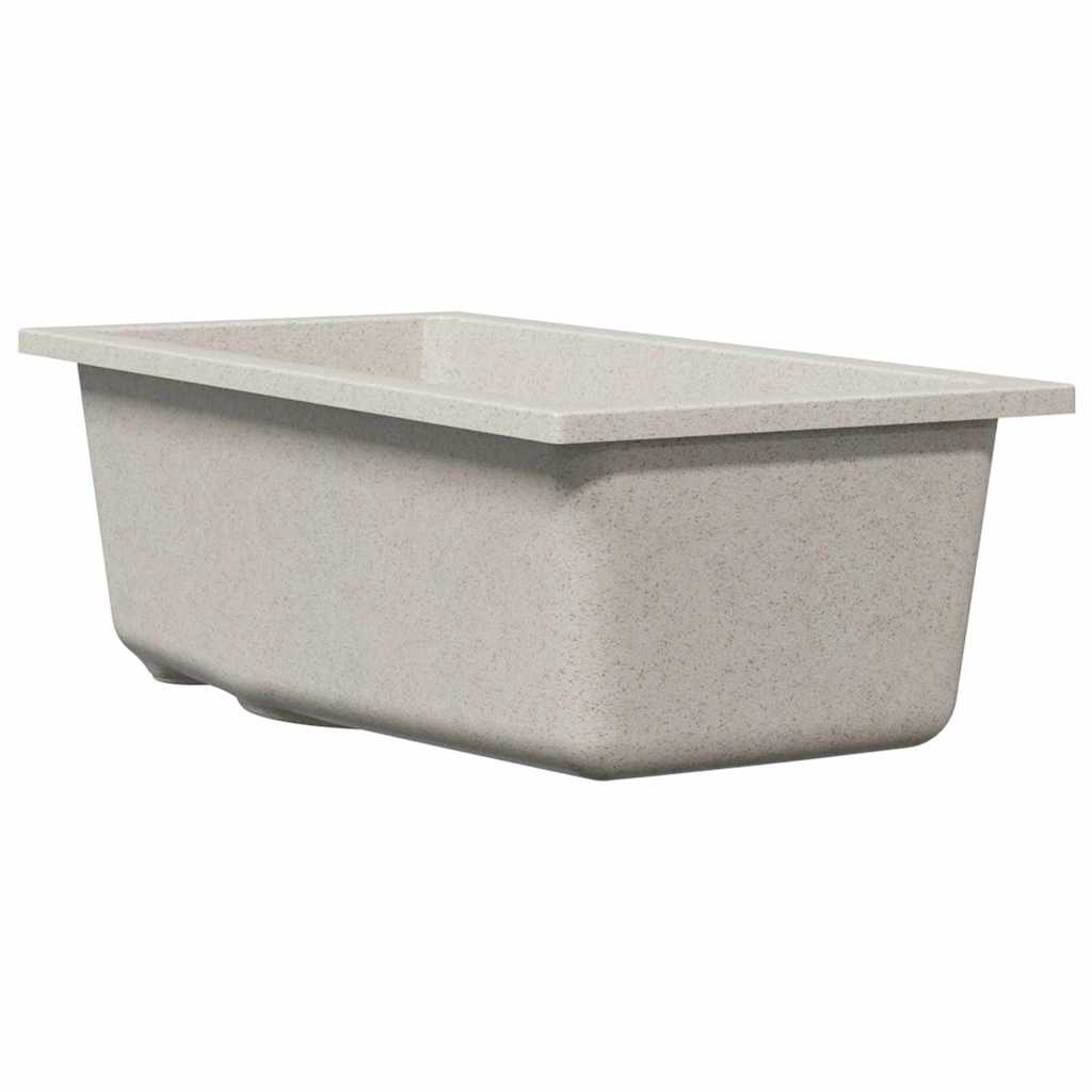 Vidaxx évier de cuisine beige 21 x 44 x 14 cm granit