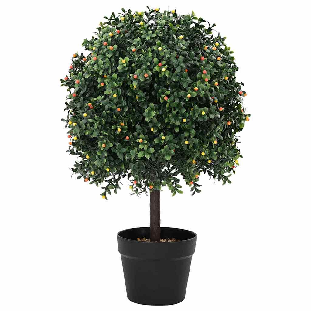 Vidaxl boule de buis vert 35 x 35 x 50 cm en plastique