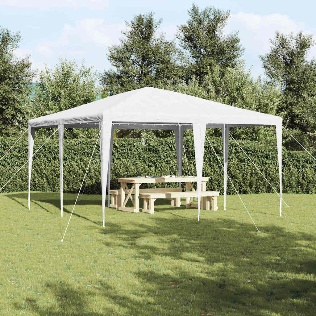 Tente de fête Vidaxx blanche 400 x 400 x 266 cm polyéthylène et acier