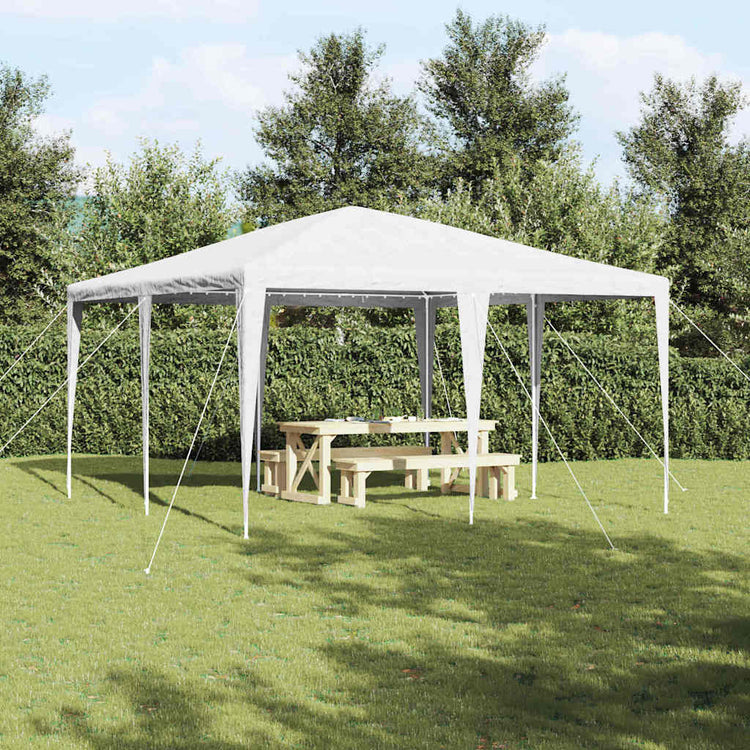 Tente de fête Vidaxx blanche 400 x 400 x 266 cm polyéthylène et acier