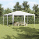 Tente de fête Vidaxx blanche 400 x 400 x 266 cm polyéthylène et acier