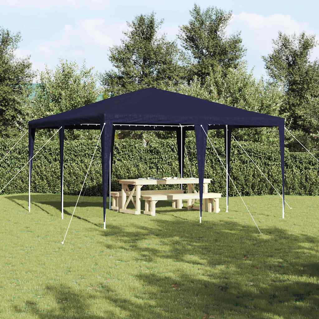 Vidaxx tente de fête bleue 400 x 400 x 266 cm polyéthylène et acier